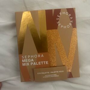 Sephora Mega Mix Palette with Gold and Tan